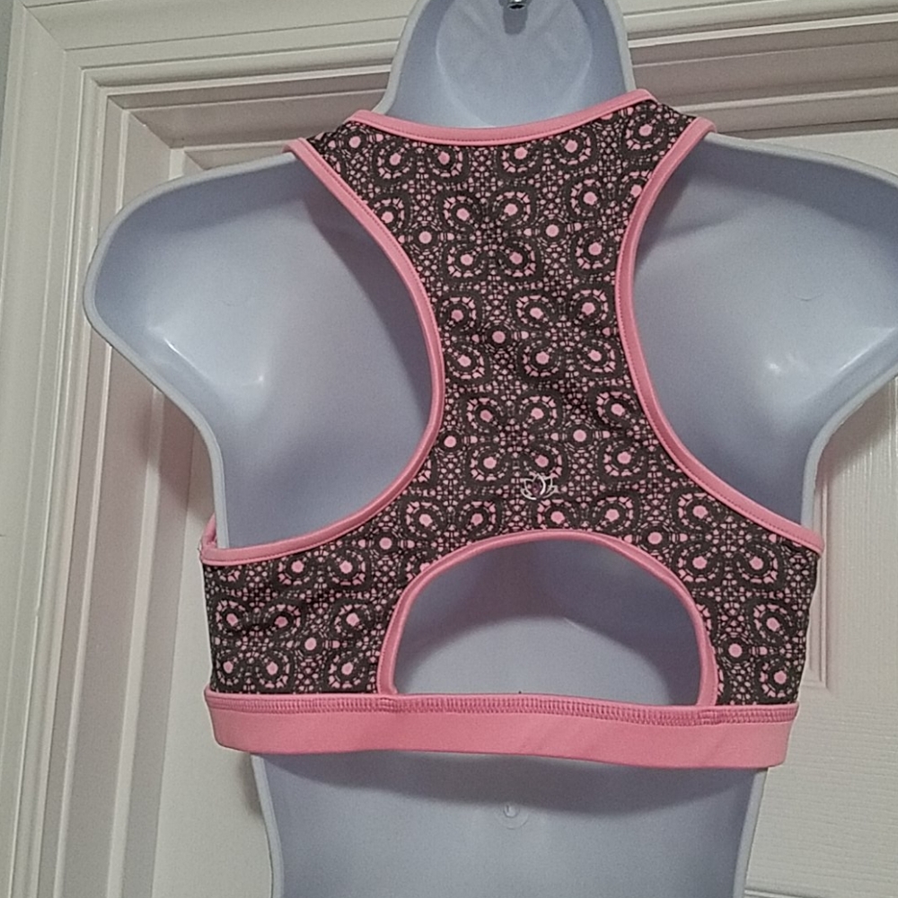 Pink Lotus High Impact Sports Bra - Picture 3 of 4